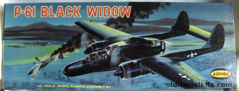 Aurora 1/48 Northrop P-61 Black Widow, 392-249 plastic model kit